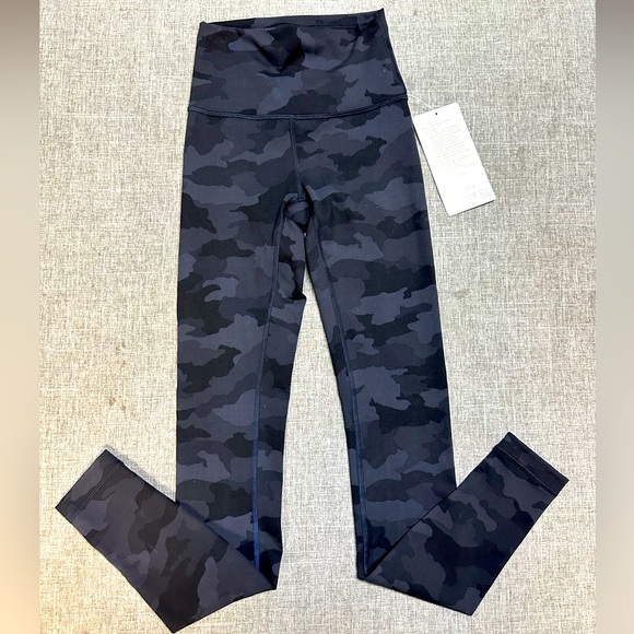 lululemon athletica Pants - Lululemon wundertrain tights, dark camo color, sz 2, new with tags
